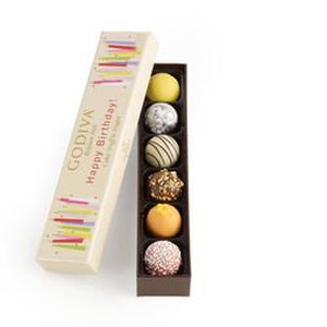 GODIVAÂ® Happy Birthday Truffle Flight (6 Pieces)