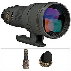 APO 500mm f/4.5 EX DG HSM EX DG Lens with LensCoat Kit for Canon EF (Realtree Max4 HD)