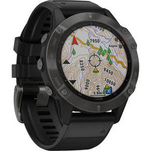 fenix 6 Multisport GPS Smartwatch (47mm, Sapphire, Carbon Gray DLC / Black Band)