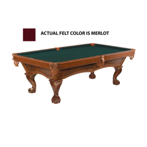 Brunswick Danbury 8-Foot Billiards Table - Merlot