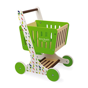 Green Market Wooden Shopping Trolley Ages 18+ Months