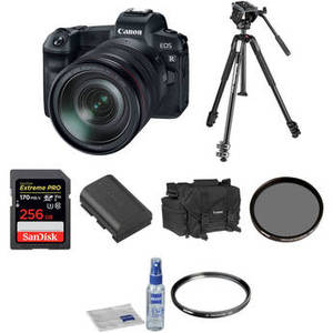 EOS R Mirrorless Digital Camera with 24-105mm Lens Wilderness Bundle