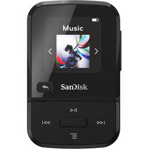 16GB Clip Sport Go Wearable MP3 Player (Black)