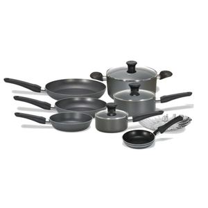 Initiatives Non-Stick 10-Piece Cookware Set plus Specialty Non-Stick One-Egg Wonder Package - Black