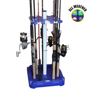16-Fishing Rod All-Weather Storage Rack
