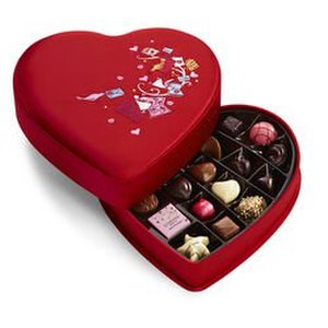 GODIVAÂ® 25 Piece Valentines Fabric Heart Gift Box
