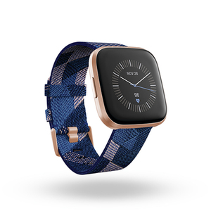 Versa 2 Special Edition Smartwatch Navy & Pink Woven/Copper Aluminum