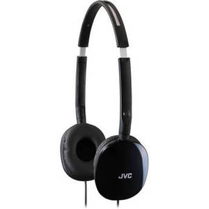 HA-S160 FLATS On-Ear Stereo Headphones (Black)