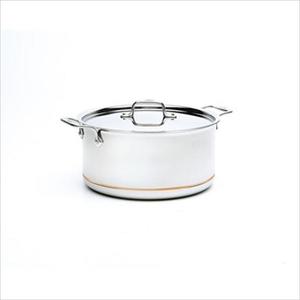 Copper-Core Stainless Steel 8 Qt. Stock Pot with Lid