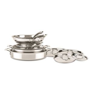 D3 Compact Stainless Steel 10-Piece Cookware Set