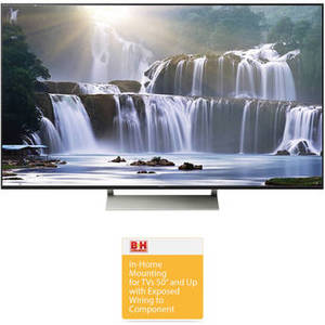 XBR-930E 65" Class HDR UHD Smart LED TV with Basic On-Wall Installation Kit