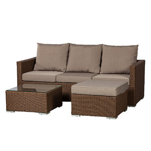 Dorsey Wicker 3pc Sectional Set