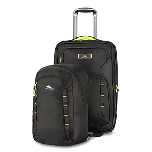 AT8 Wheeled Carry-On Upright w/ Pack N Go Day Pack Blk/Zest
