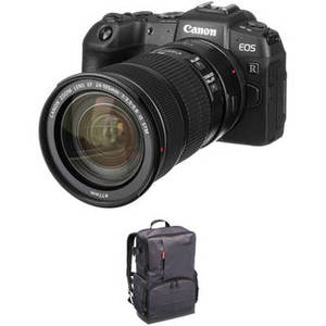 EOS RP Mirrorless Digital Camera with EF 24-105mm f/3.5-5.6 STM Lens, Mount Adapter EF-EOS R, and Accessories Kit