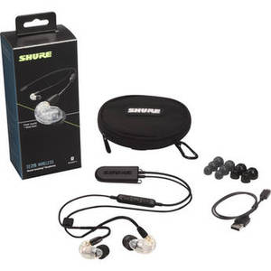 SE215 Wireless Sound-Isolating Earphones with Bluetooth 5.0 Cable (Clear)