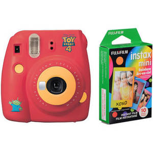 INSTAX Mini 9 Instant Film Camera with Rainbow Instant Film Kit (Toy Story 4, 10 Exposures)