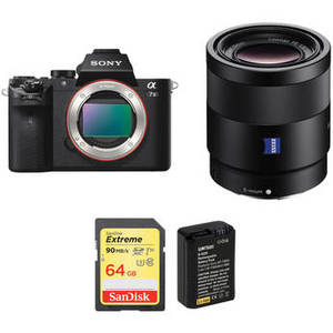 Alpha a7 II Mirrorless Digital Camera with 55mm Lens and Accessories Kit