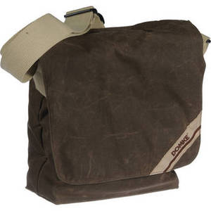 F-831 Small Photo Courier Bag (Brown RuggedWear Waxed Canvas)