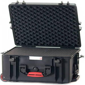 2600WF HPRC Hard Case with Foam (Black with Red Handle)