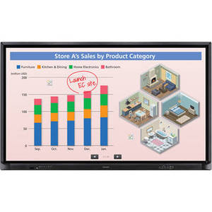 70" 4K Ultra-HD Aquos Board Interactive Display with 20-Point Multi-Touch Screen