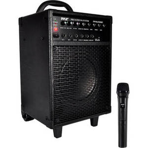 Wireless Portable Bluetooth PA Speaker System with Wireless Handheld Microphone