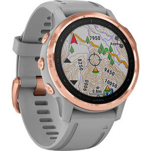 fenix 6S Multisport GPS Smartwatch (42mm, Sapphire, Rose Gold-Tone / Powder Gray Band)