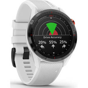Approach S62 Sport GPS Golf Smartwatch (Black Bezel with White Band)