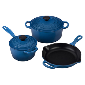 5pc Signature Cast Iron Cookware Set Marseille