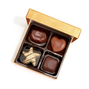 GODIVAÂ® Gold Party Favors w/Gold Ribbon (4 Piece)