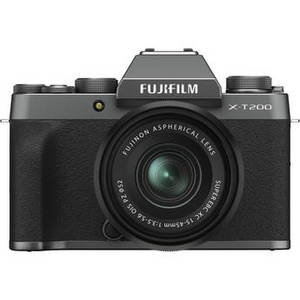 X-T200 Mirrorless Digital Camera with 15-45mm Lens (Dark Silver)