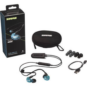 SE215SPE Wireless Special Edition Sound-Isolating Earphones with Bluetooth 5.0 Cable (Blue)