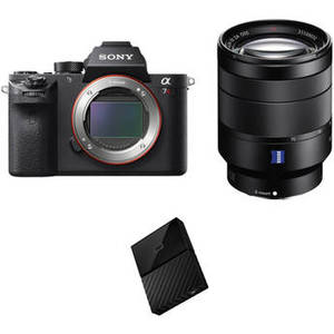 Alpha a7R II Mirrorless Digital Camera with 24-70mm f/4 Lens and Storage Kit