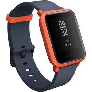 Bip Smartwatch (Cinnabar Red, Black Silicone Band)
