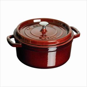 Cast Iron 5.5 Qt. Round Cocotte - Grenadine