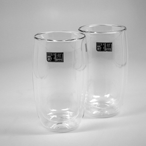 Sorrento 8pc Double Wall Glass Latte Cup Set