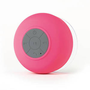 Splash Shower Tunes Bluetooth Waterproof Shower Speaker (Pink)
