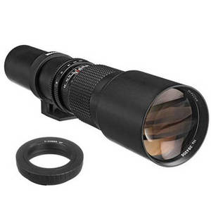 500mm f/8 Preset Lens With T-Mount Adapter For Canon EF
