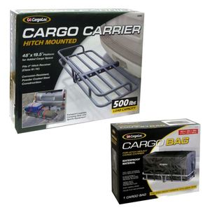 CargoLoc Cargo Bag for Hitch Mount Carrier plus CargoLoc Hitch Mounted Cargo Bag - 69998