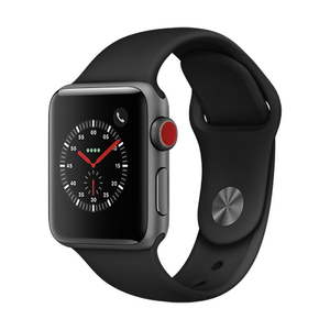 S3 Cell 38mm Space Gray Alum Case w/ Black Sport Band