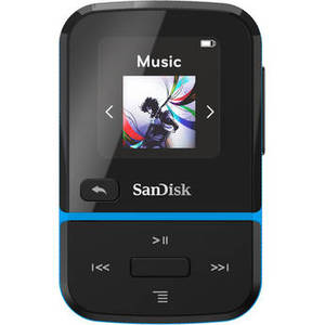 32GB Clip Sport Go Wearable MP3 Player (Blue)