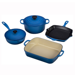 6pc Signature Cast Iron Cookware Set Marseille