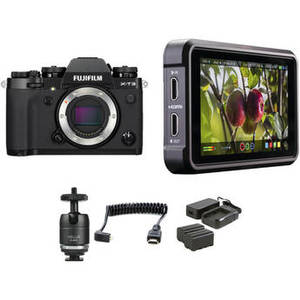 X-T3 Mirrorless Digital Camera with Ninja V Kit (Black)