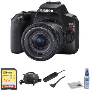EOS Rebel SL3 DSLR Camera with 18-55mm Lens Basic Kit (Black)