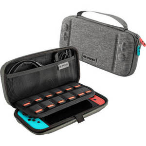 Nintendo Switch Carrying Case with Stand (Gray, Blue/Red Accents)