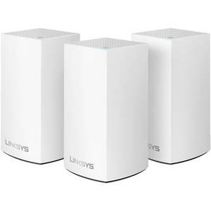 Velop Wireless AC-4800 Tri- and Dual-Band Whole Home Mesh Wi-Fi System (3 Units, White)