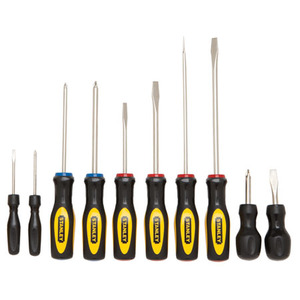 10pc Standard Fluted Screwdriver Set