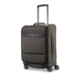 Herringbone Deluxe Softside Medium Journey Spinner Black