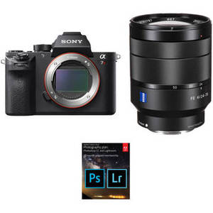 Alpha a7R II Mirrorless Digital Camera with 24-70mm f/4 Lens and Adobe CC Photo Plan Kit