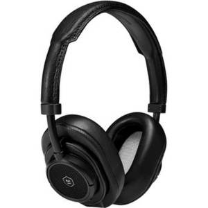MW50+ 2-in-1 Wireless On-Ear / Over-Ear Headphones (Black Leather / Black Metal)