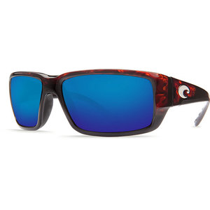 Fantail Tortoise Frame Sunglasses w/ Blue 580G Lens